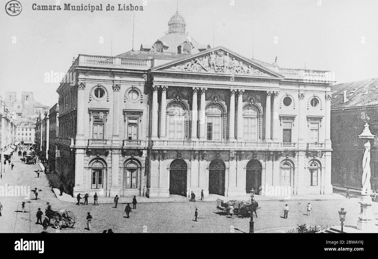 Lisbon town hall Black and White Stock Photos & Images Alamy