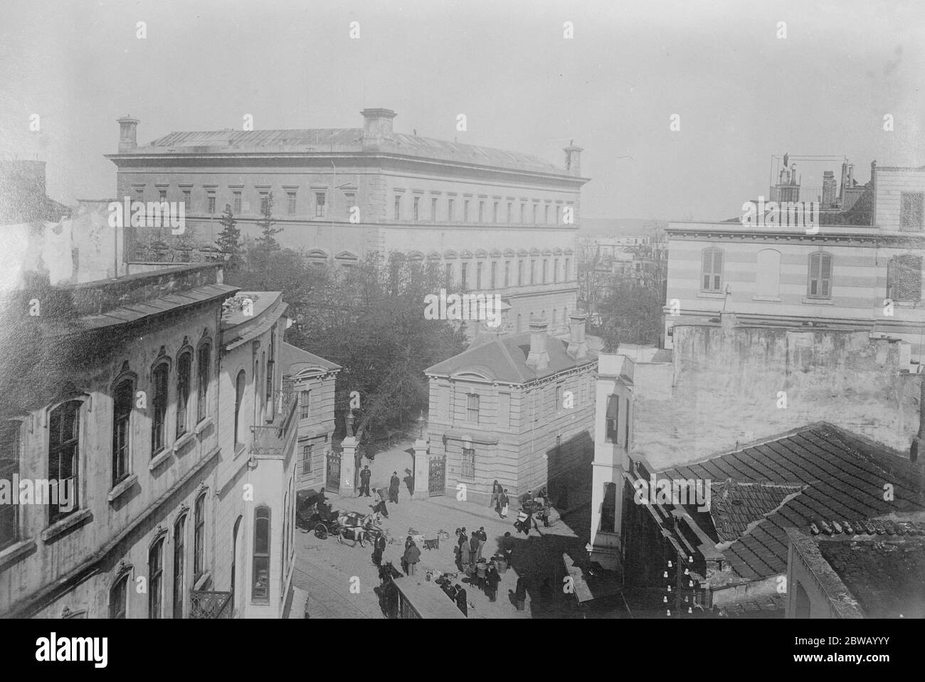Entrance to British Embassy , Constantinople 5 January 1923 Stock Photo
