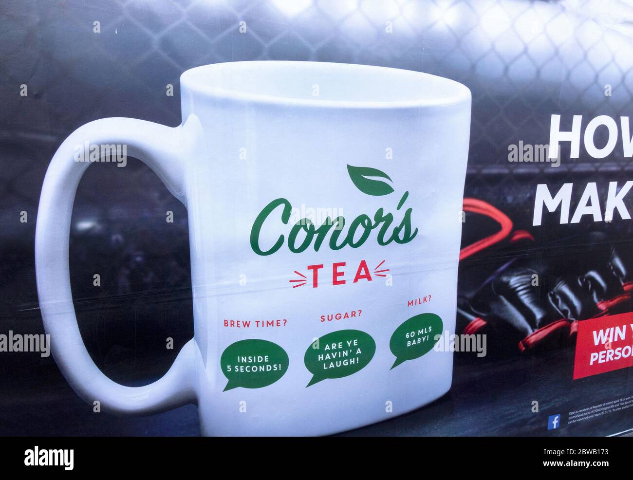 Lyons Tea Advert For A Competition On The Side Of A Lorry In Cork City