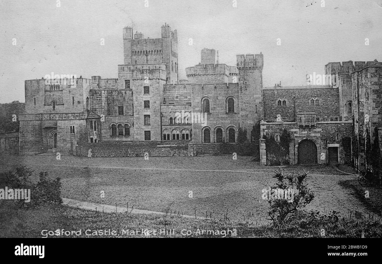 Gosford castle markethill Black and White Stock Photos & Images - Alamy