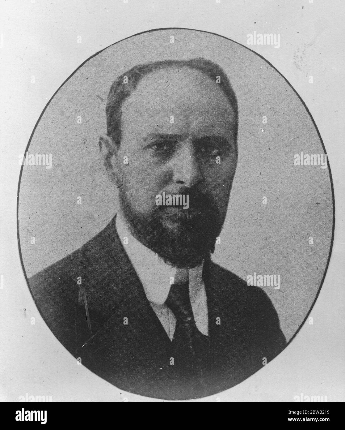 Bulgarian Revolt Frustrated . M Alexander Zankoff head of the Bulgarian goverment whichh has frustrated the Communist revolt 22 September 1923 Stock Photo