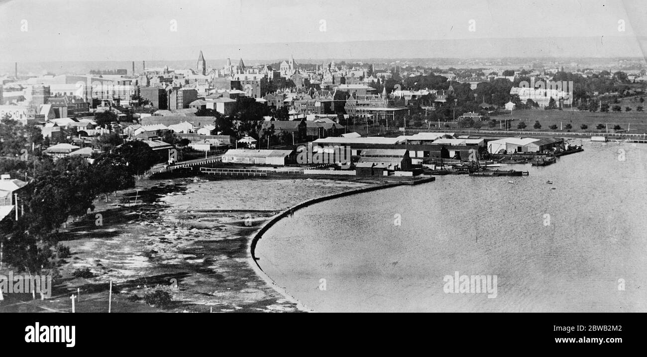 Perth Western Australia , from Kings Park 26 March 1920 Stock Photo