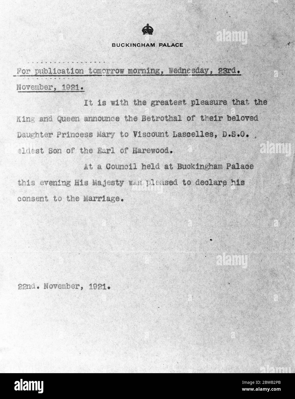 Viscount lascalles Black and White Stock Photos & Images Alamy