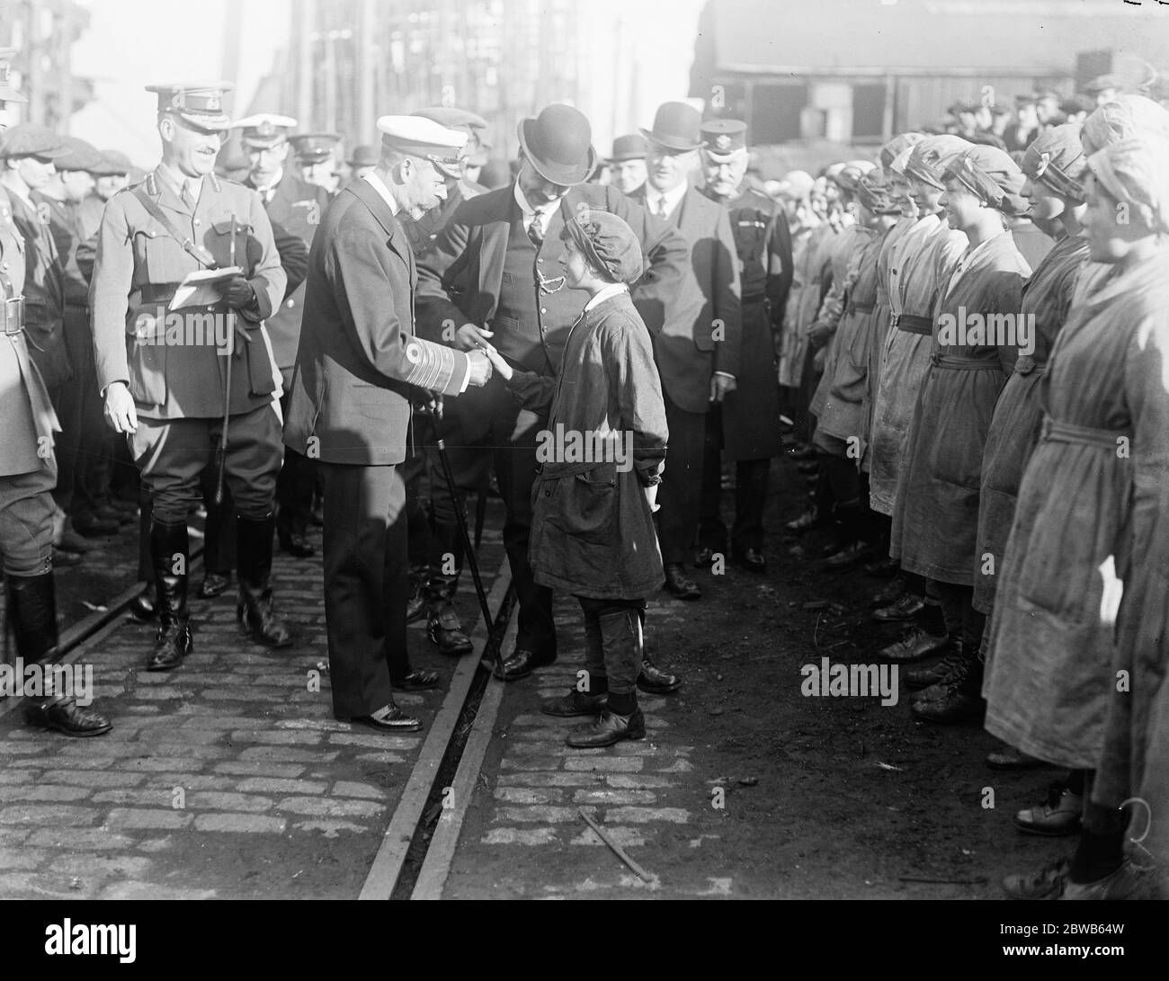 The King 's visit to Glasgow . 17 September 1917 Stock Photo