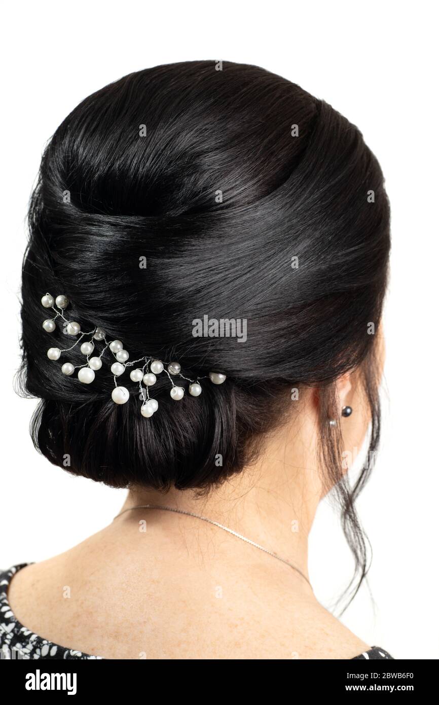 beautiful elegant hairstyle Stock Photo