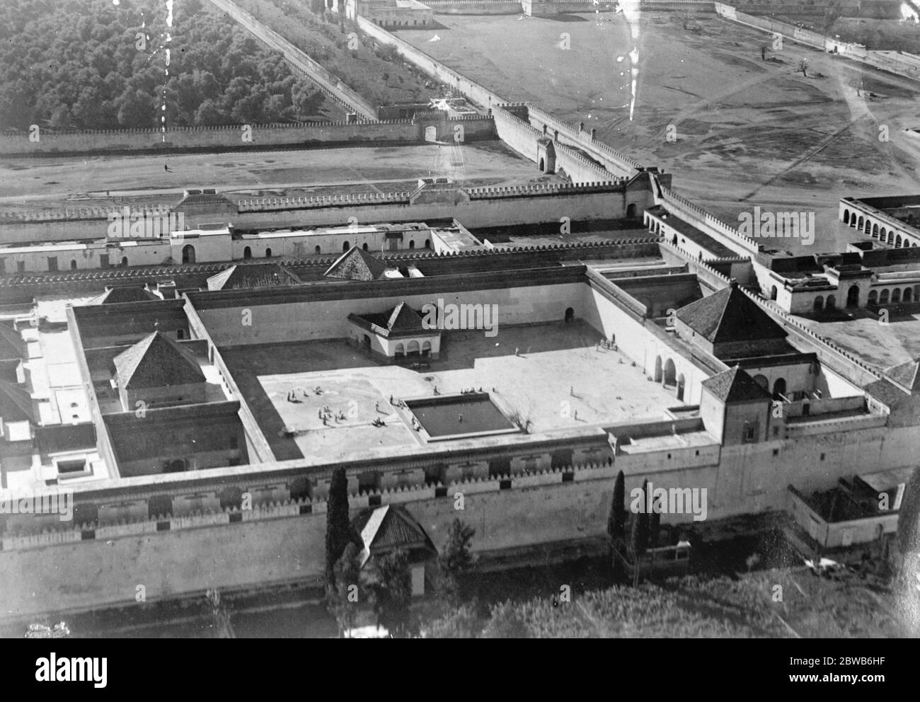 The Sultan ' s Zenana or harem ( part of the palace reserved for the women ) taken from an aeroplane 28 February 1924 Stock Photo