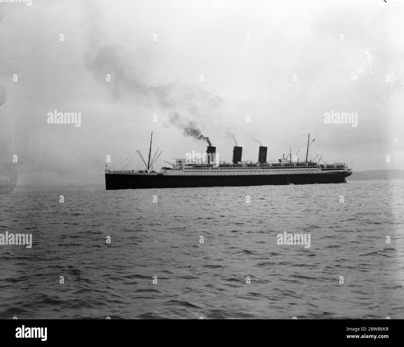 SS Paris , the French ocean liner . 9 April 1929 Stock Photo
