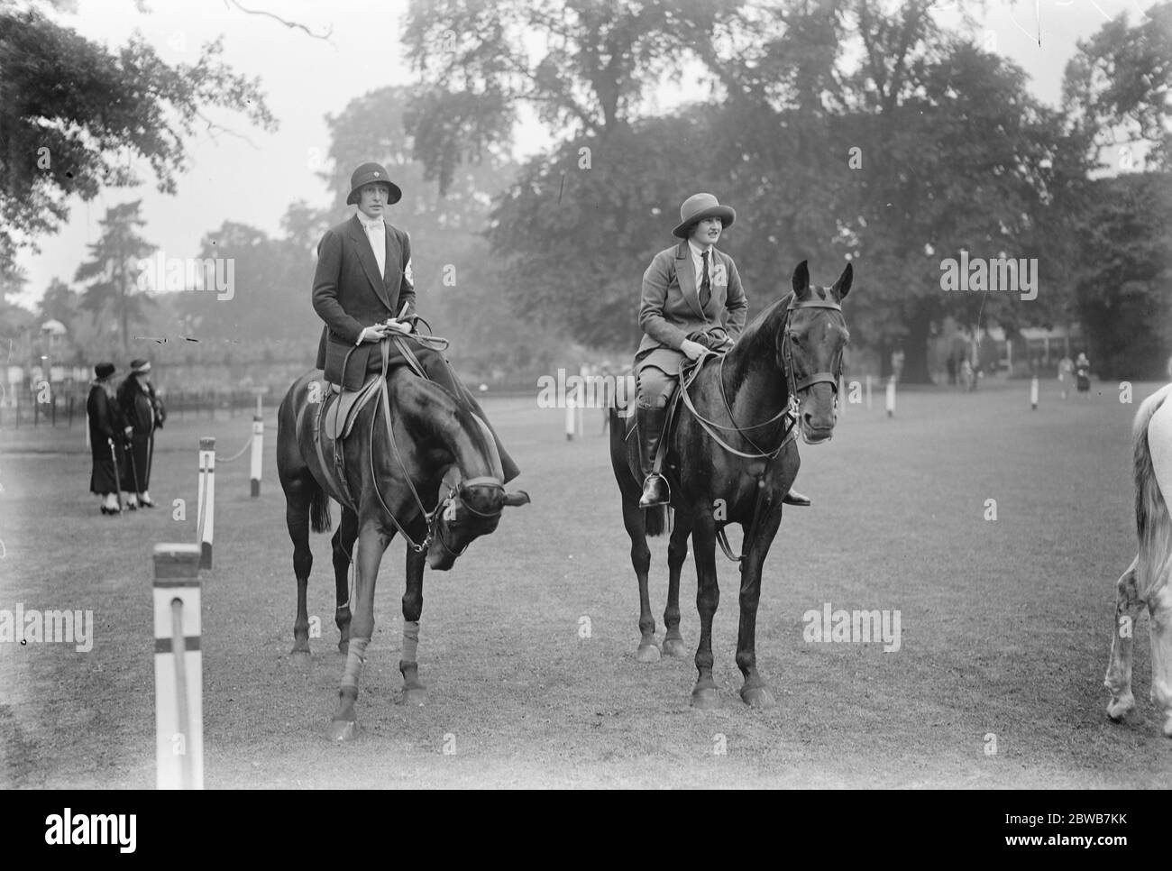 Ladies mounted sports at Ranelagh . Lady Dorothy Moore ( left ) and ...