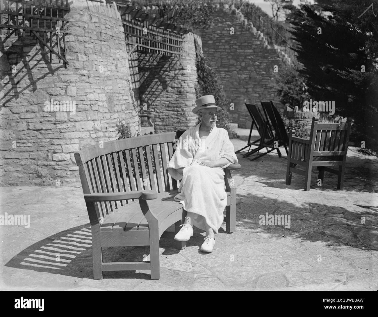 At Branksome Towers , Bournemouth , Mr Wickham Steed the well known ...