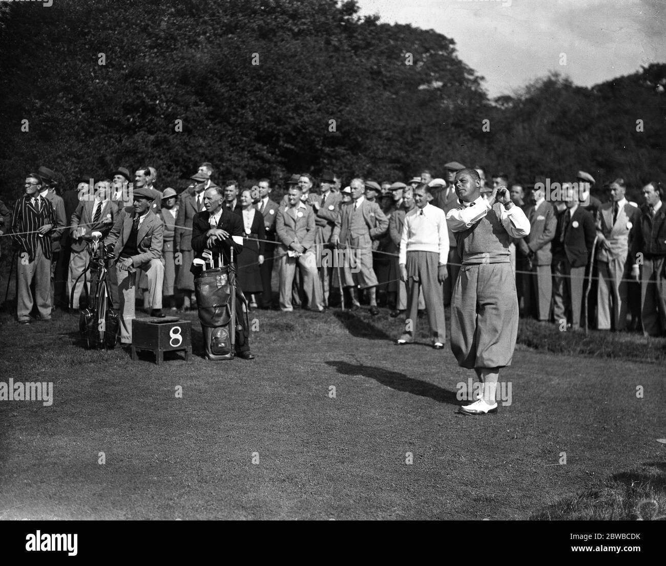 Ryder Cup team at Leatherhead Golf Club . Percy Alliss . Stock Photo