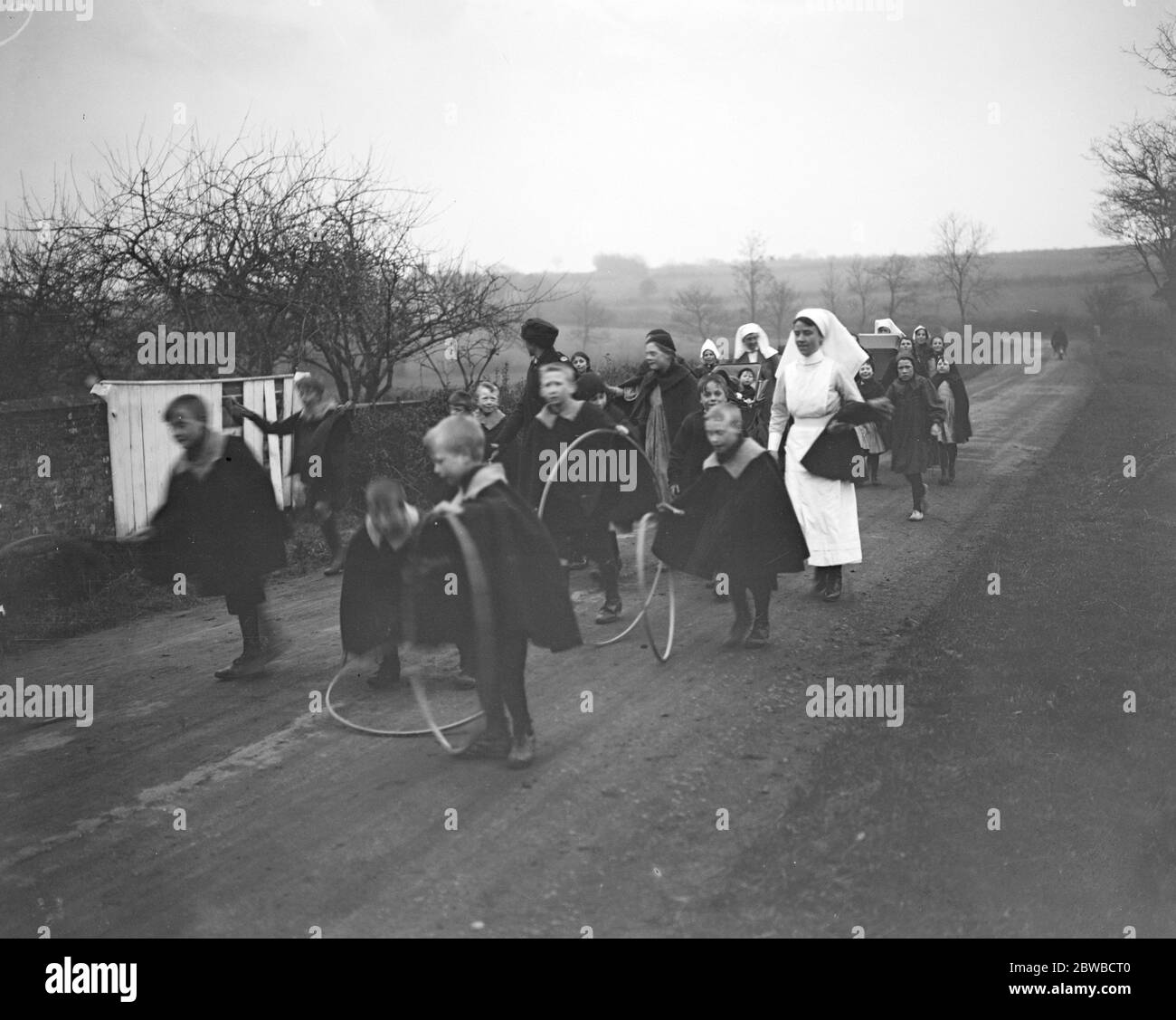 At the St Nicholas Home for Raid Shock Children at Chailey in Sussex . 5 March 1918 Stock Photo