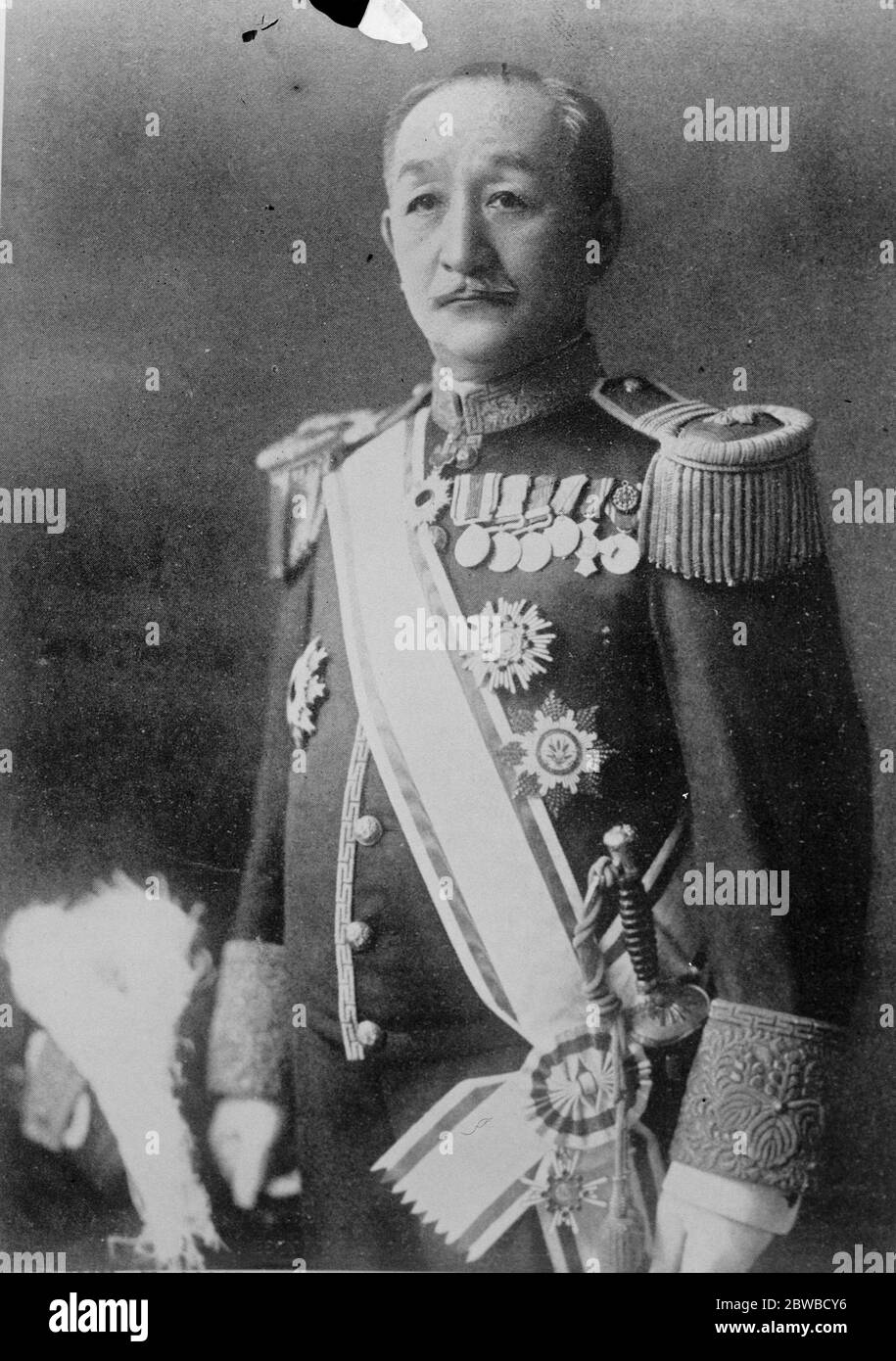 Richest man in Japan to visit France and England . Baron Hachiroemon Mitsui , head of the 14 centuries old family of that name . He has world wide commercial and financial interests and is a millionaire many times over and has been described in the Press of his own country as the Japanese Rockefeller . 21 January 1925 Stock Photo