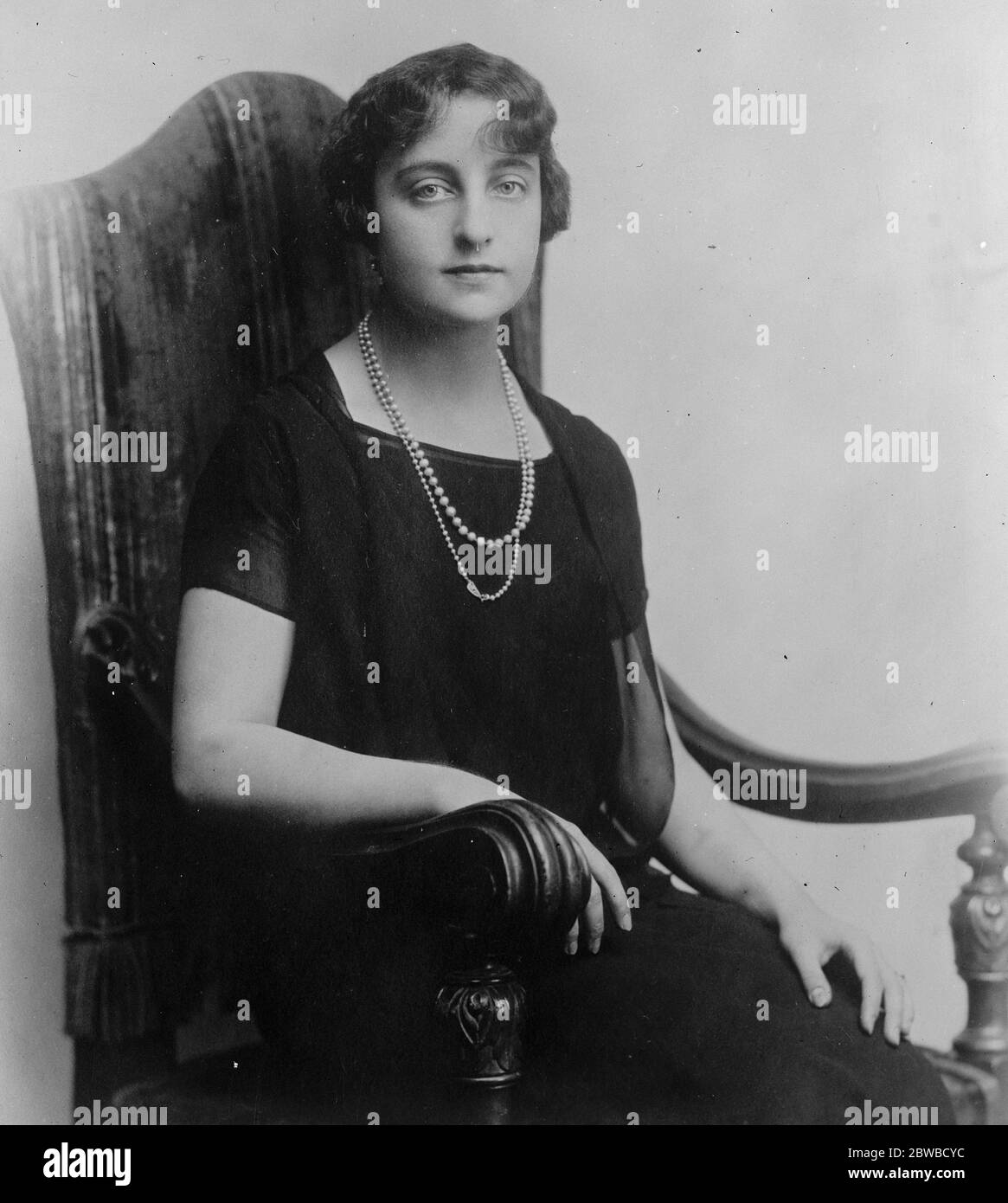 Senorita Carmen Primo de Rivera , the daughter of the Spanish Dictator . 26 May 1927 Stock Photo
