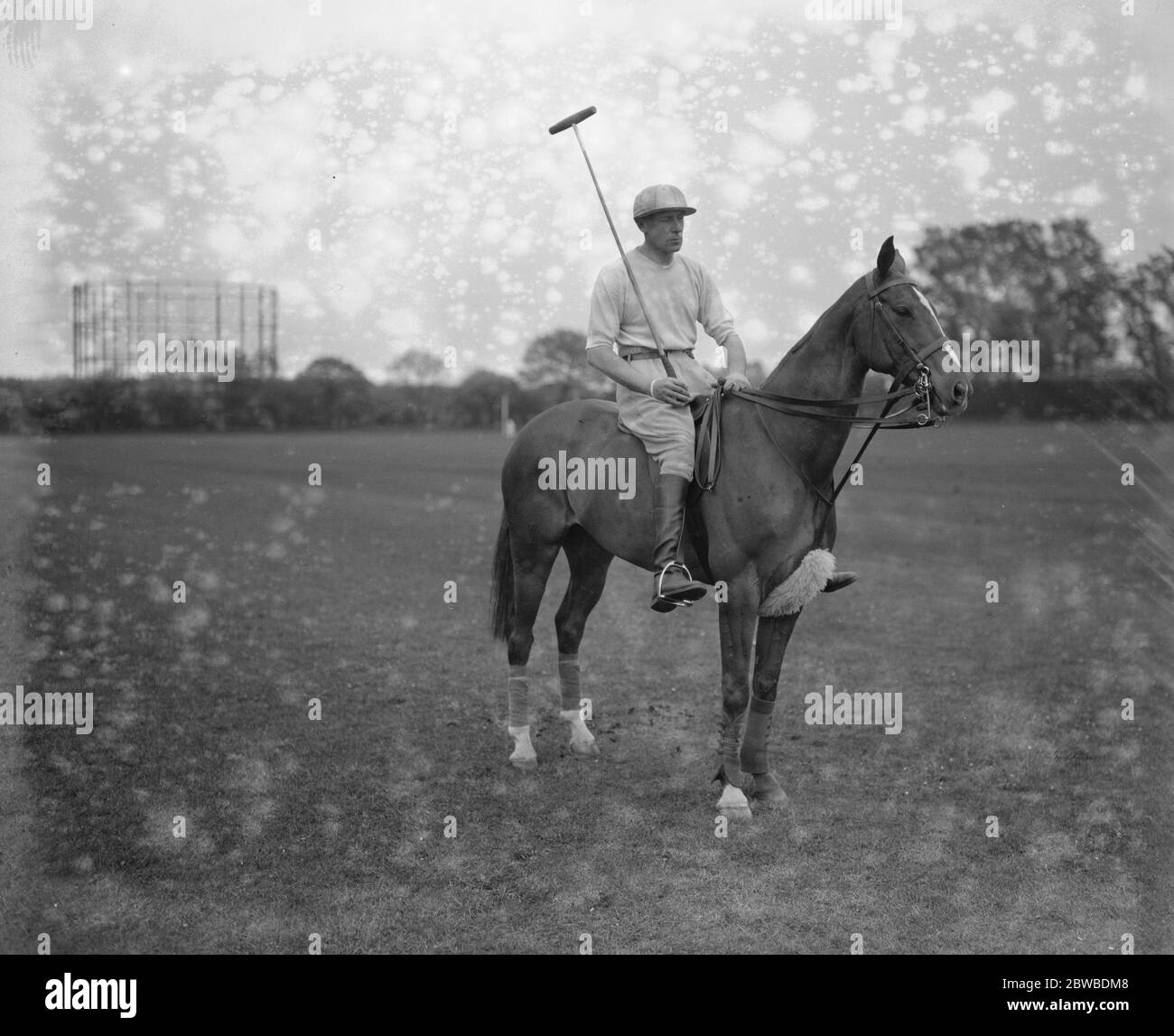 Polo at Worcester Park . Lord Wodehouse . 19 May 1926 Stock Photo