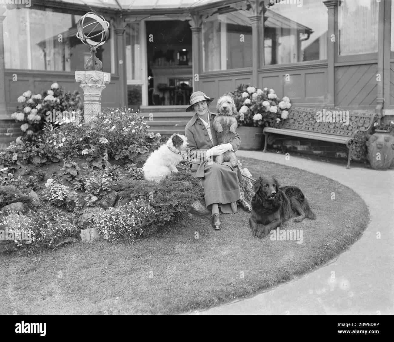 Return of Lily Elsie at her bungalow in Skegness Stock Photo
