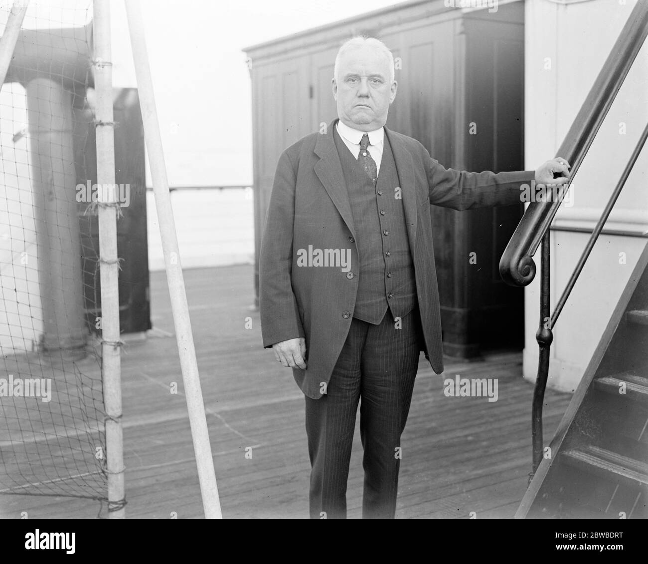 Arrivals on the Leviathan at Southampton Congressman W S Vare 7 May 1925 Stock Photo
