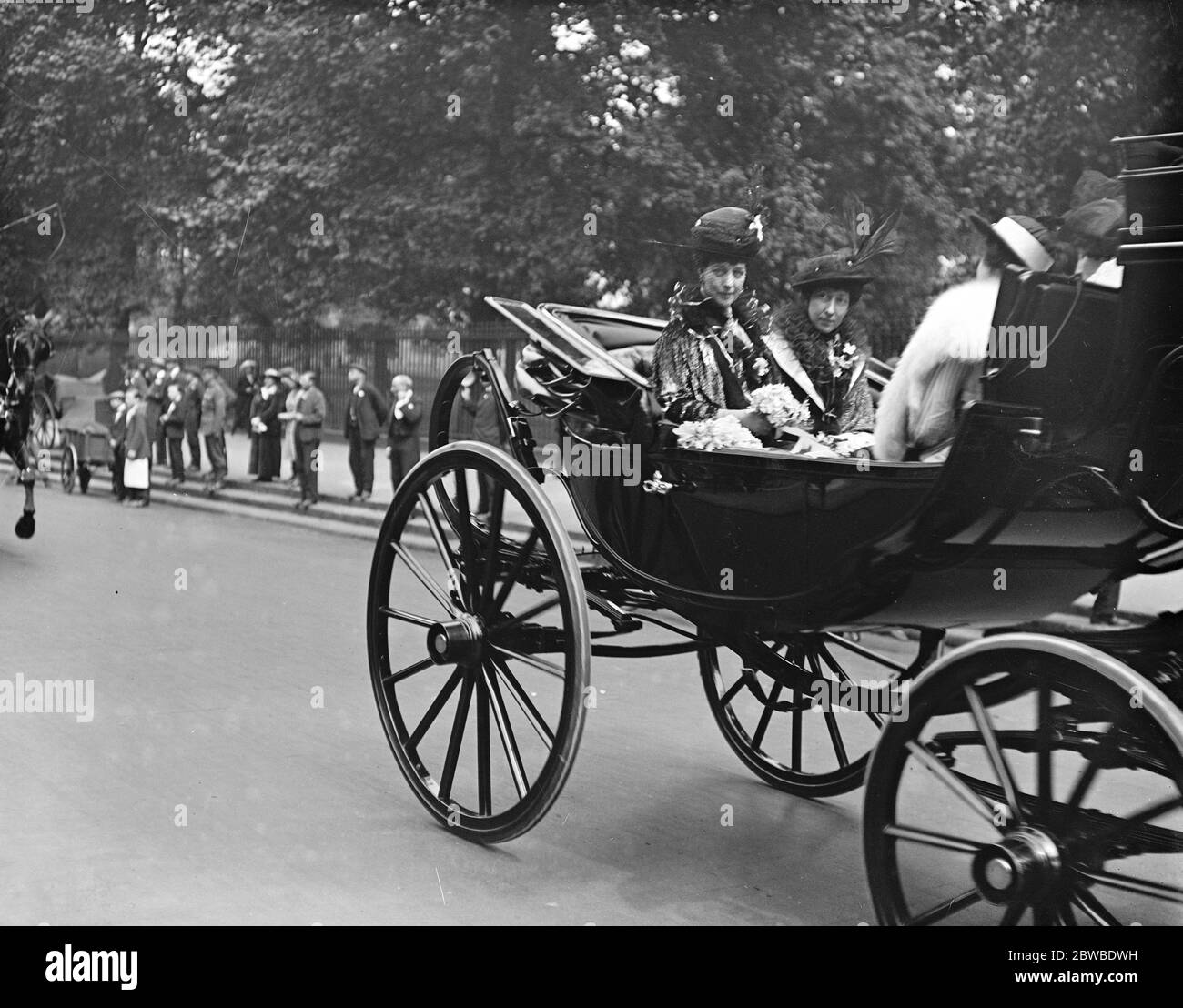 Queen Alexandra and Princess Victoria Alexandra Day 21 June 1916 Stock Photo