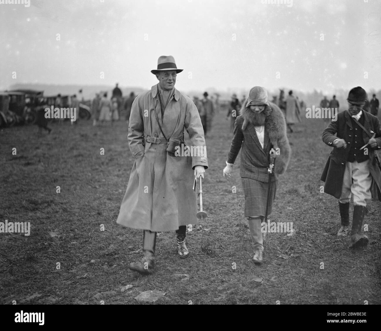 Beaufort Hunt point to point at Hazelton . The Duke of Beaufort . 1928 Stock Photo