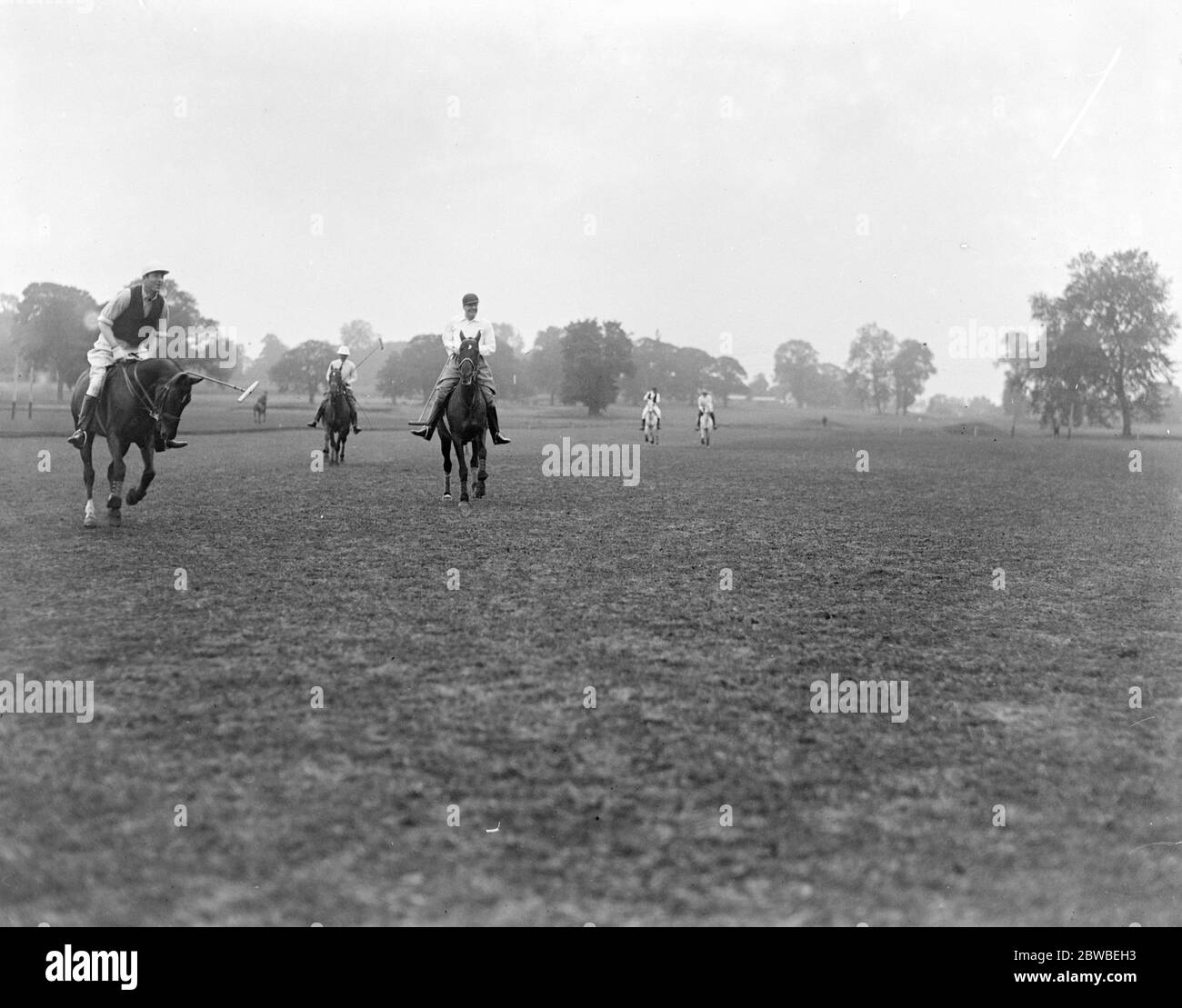Polo at Roehampton , Early Risers Earl of Beatty and Lord Londonderry Stock Photo