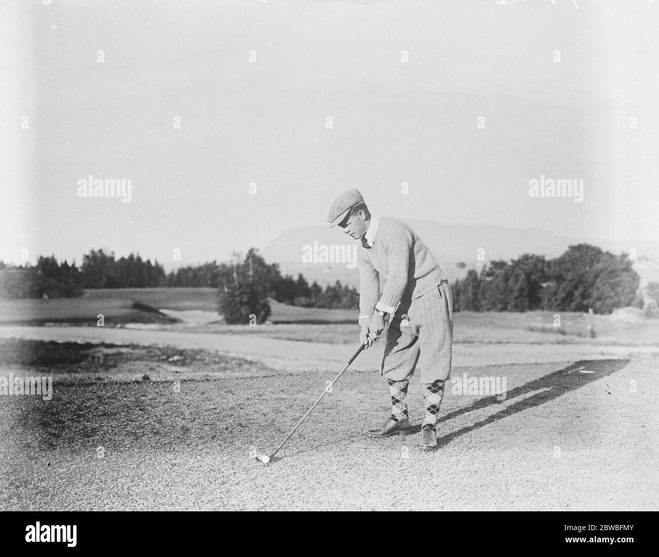 Campbell C Fraser , Amateur Champion Golfer of Canada 18 August 1922 Stock Photo