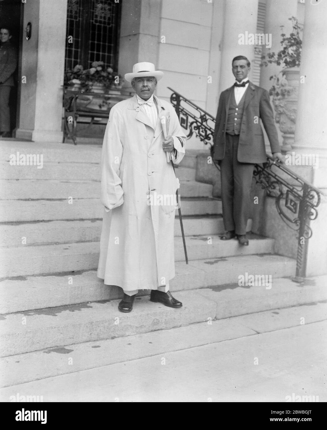 Society at Aix Les Baines in south-eastern France The Raja of Pudukota 30 July 1923 Stock Photo