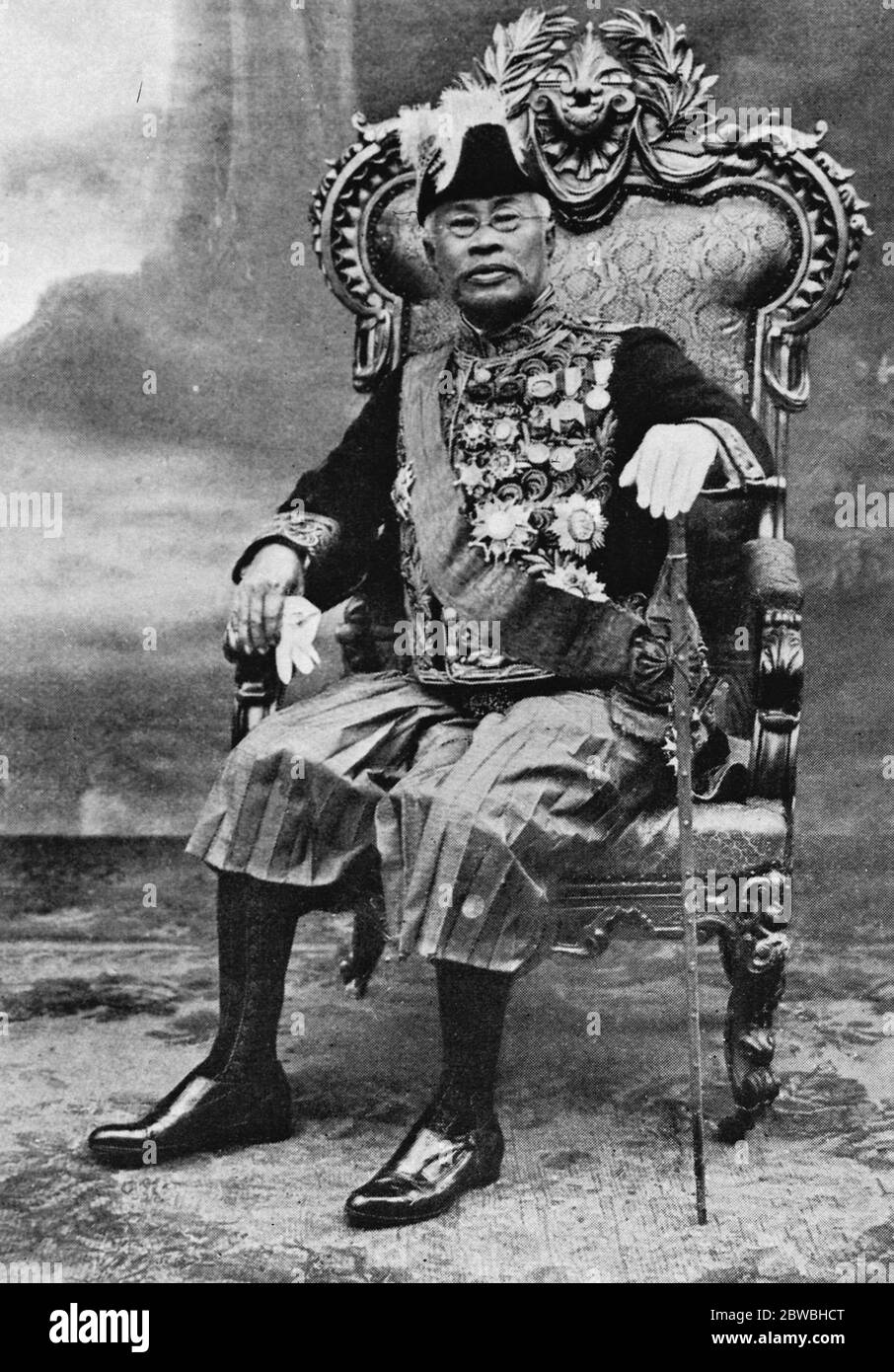 World 's oldest living monarch . Sisowath , King of Cambodia , the