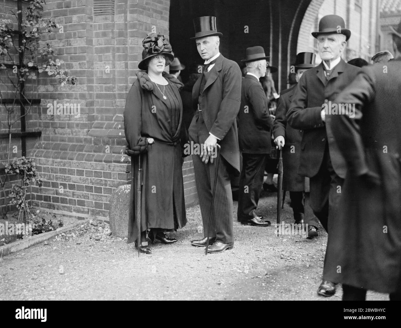 Funeral of Lord Morley at Golders Green , Barnet , London Sir John Simon 27 September 1923 Stock Photo