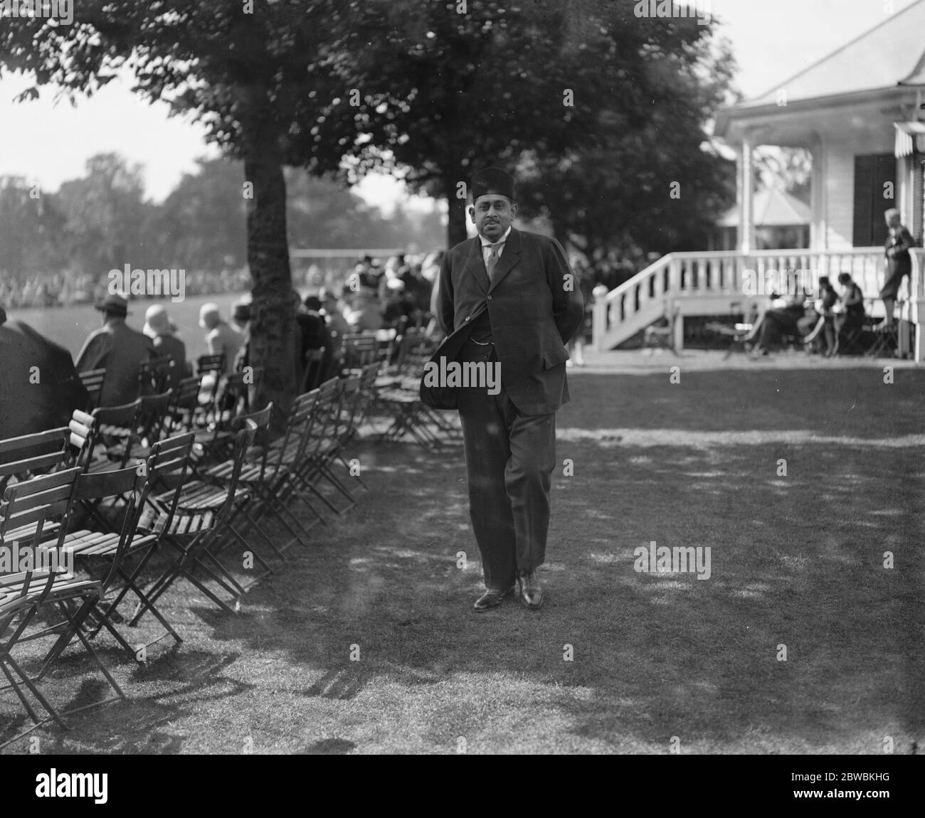 At the Ranelagh Horse and Polo Pony show - The Maharajah of Burdwan 1928 Stock Photo