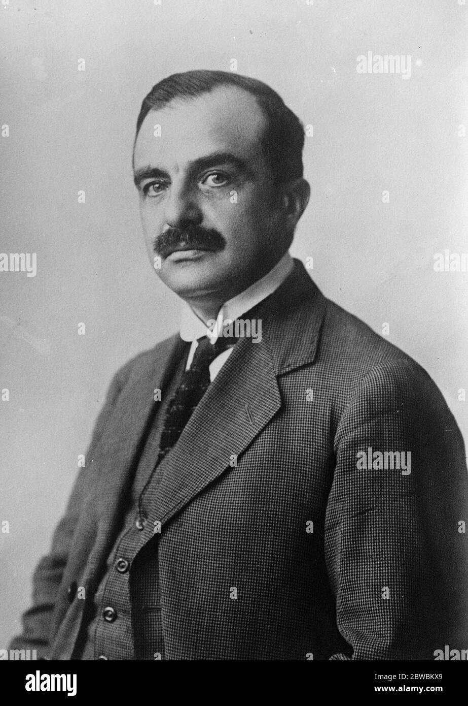 T Metaxas the new chief of the royalists of Greece 13 April 1923 Stock Photo