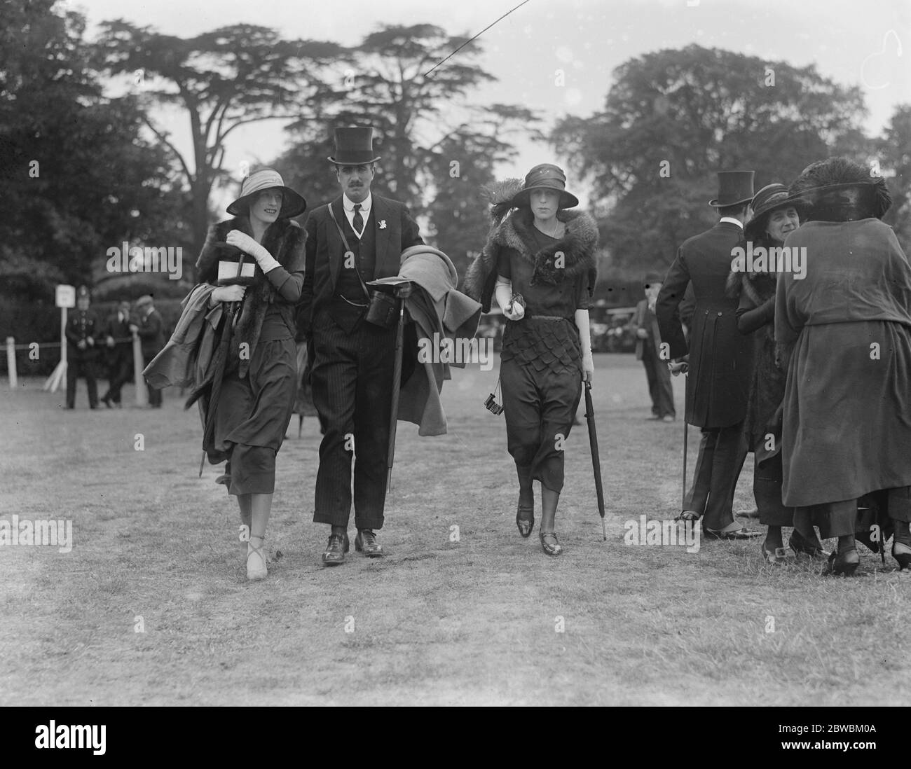 Polo at Hurlingham . Lord and Lady Stanley . Stock Photo