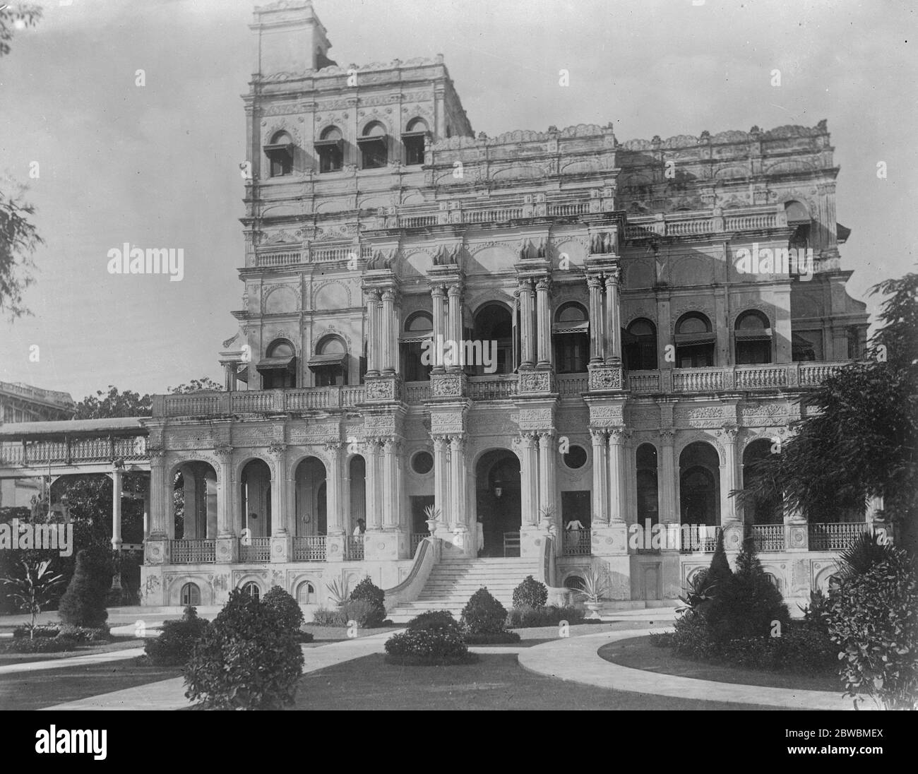 The Nazarbagh Palace , Baroda . 18 November 1921 Stock Photo Alamy
