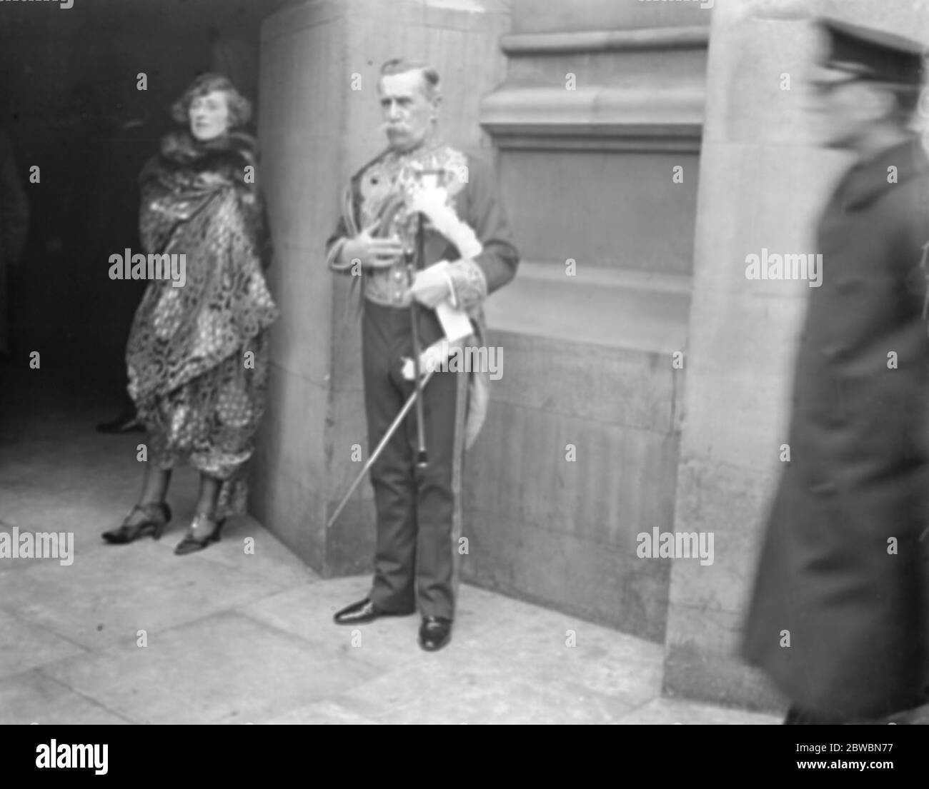 State Opening of Parliament by the King Lord Fitzalan , leaving  14 December 1921 Stock Photo