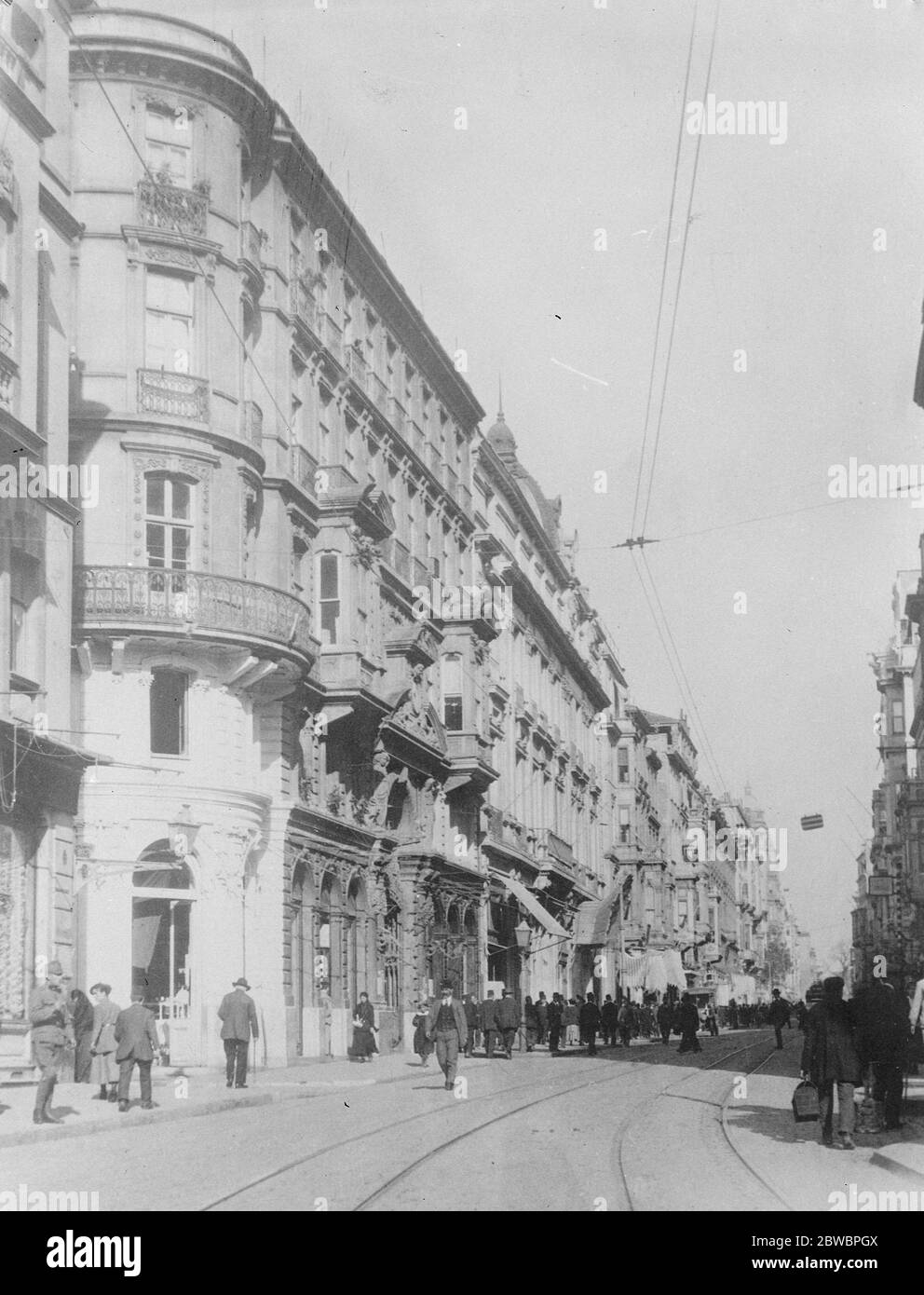 Constantinople  of Turkey  The Grand Rue de Pera  12 September 1922 Stock Photo