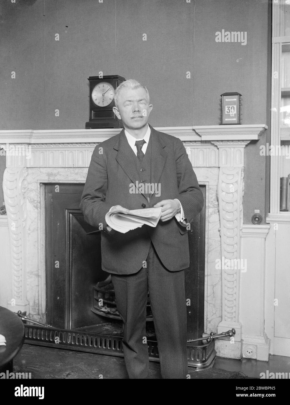 Not a political disaster  . Mr Clynes , Leader of the House , made a statement after his return to No 11 , Downing Street , in the course of which he said that the defeats which Labour has suffered do not amount to a political disaster . The Leader of the House photographed in his study at No 11 Downing Street when making his statement . 30 October 1924 Stock Photo