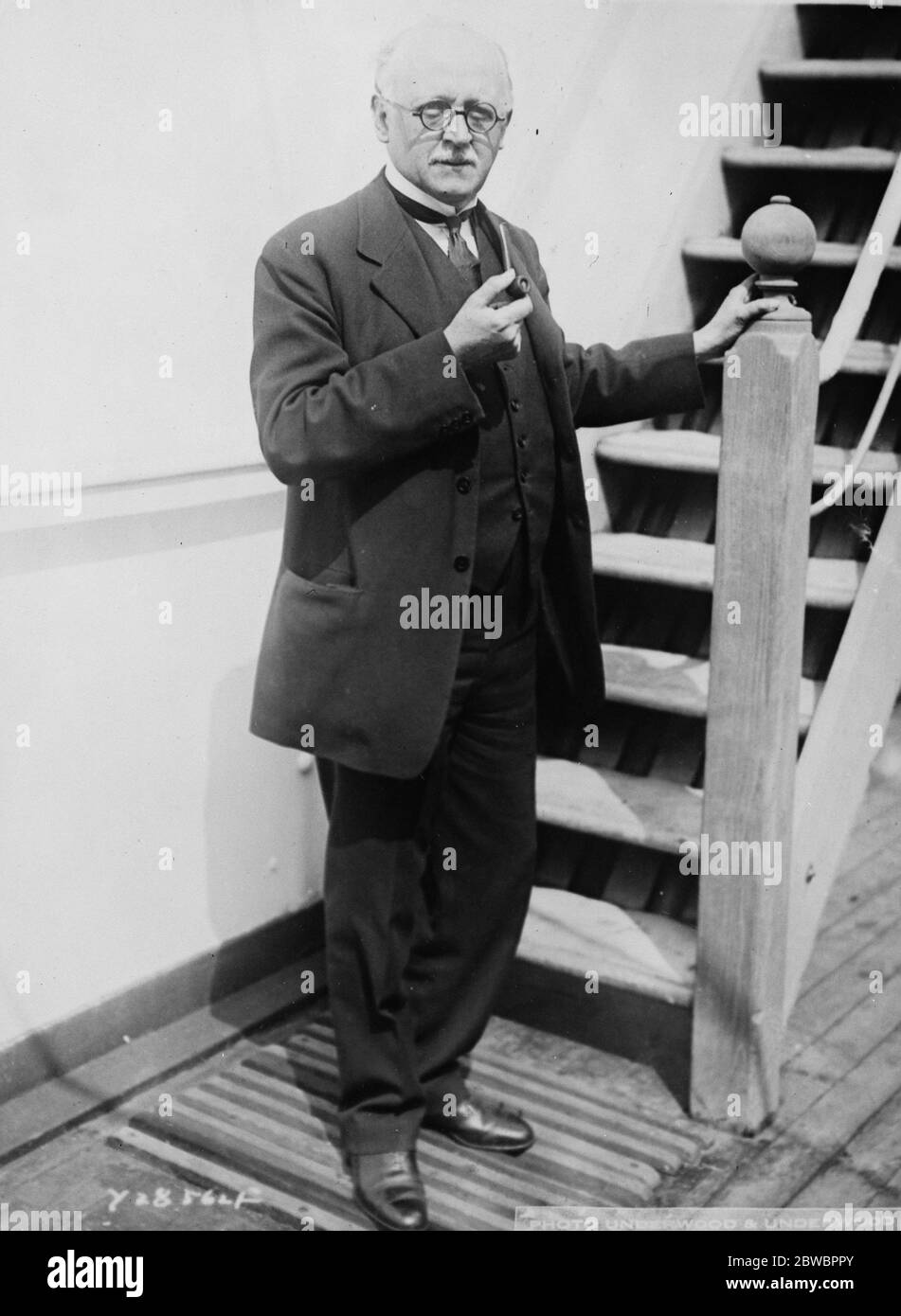 Sir Edwin Lutyens , architect . Posed . 1925 Stock Photo