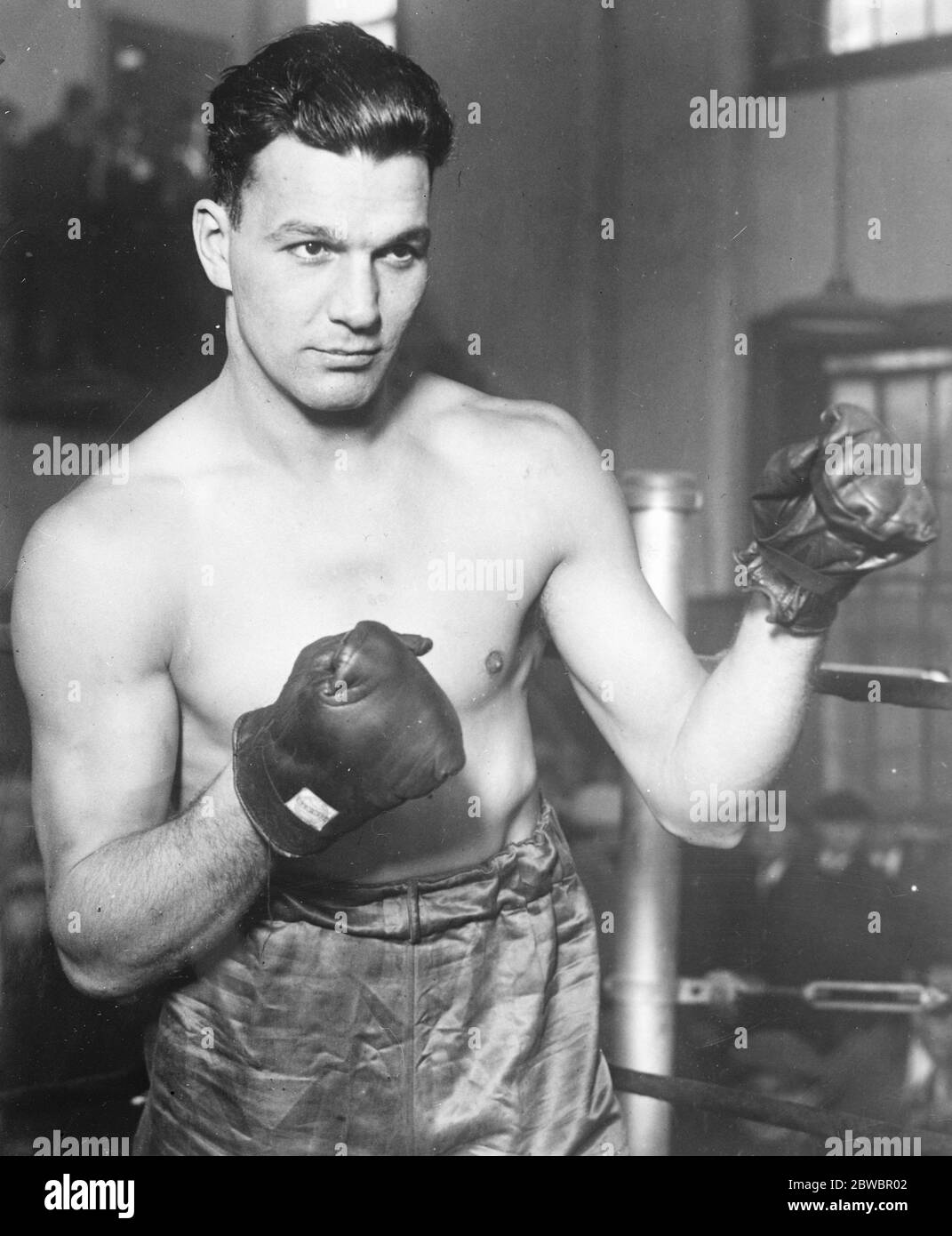 Jack Delaney . Posed , sparring . 1927 Stock Photo