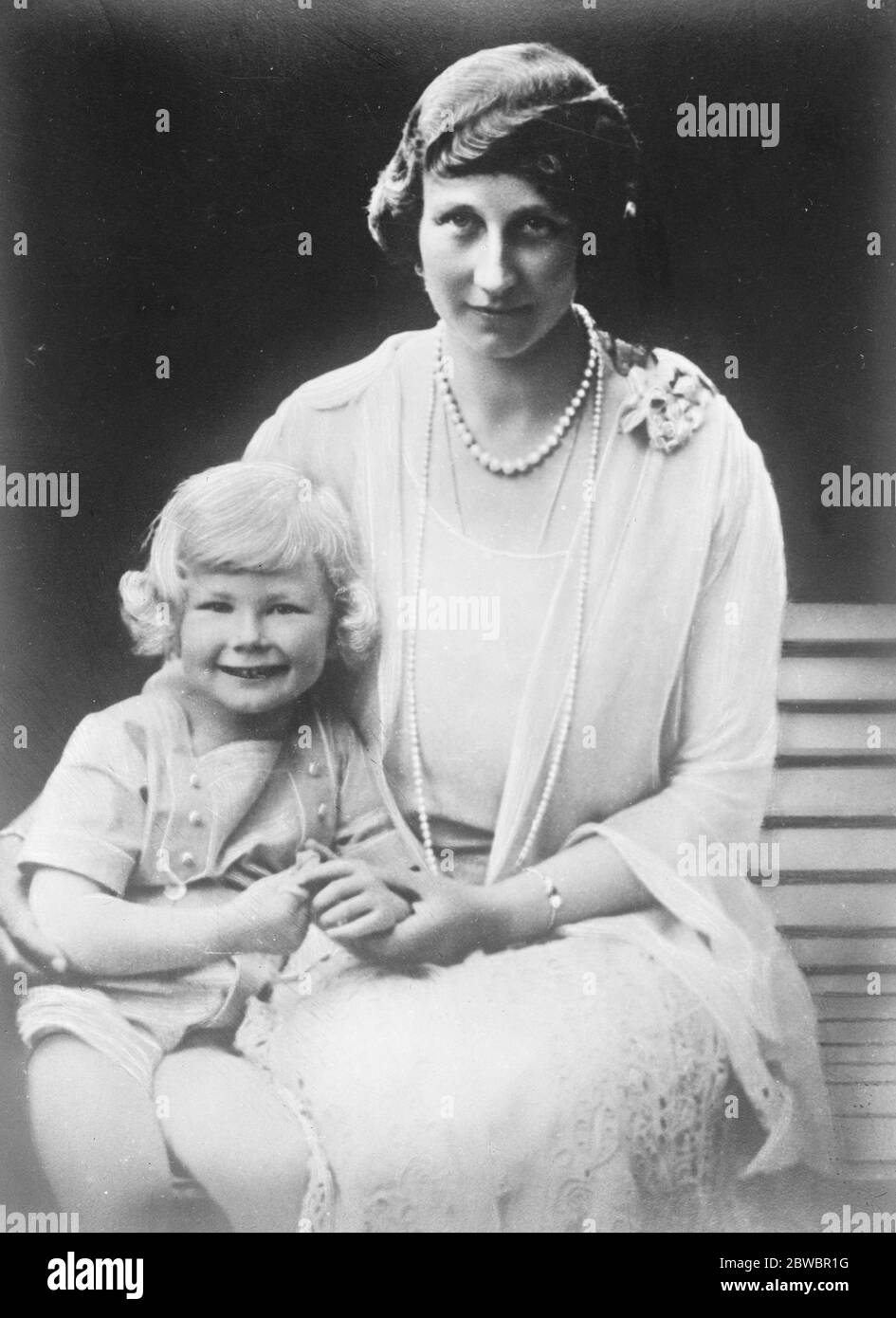 Visiting his Grandpa for the first time . Prince Welf Heinrich , the three year old child of the Duchess of Brunswick , who is now on a visit to Doorn , when the ex Kaiser met his youngest descendent for the first time . Duchess of Brunswick with her son . November 16 1926 Stock Photo