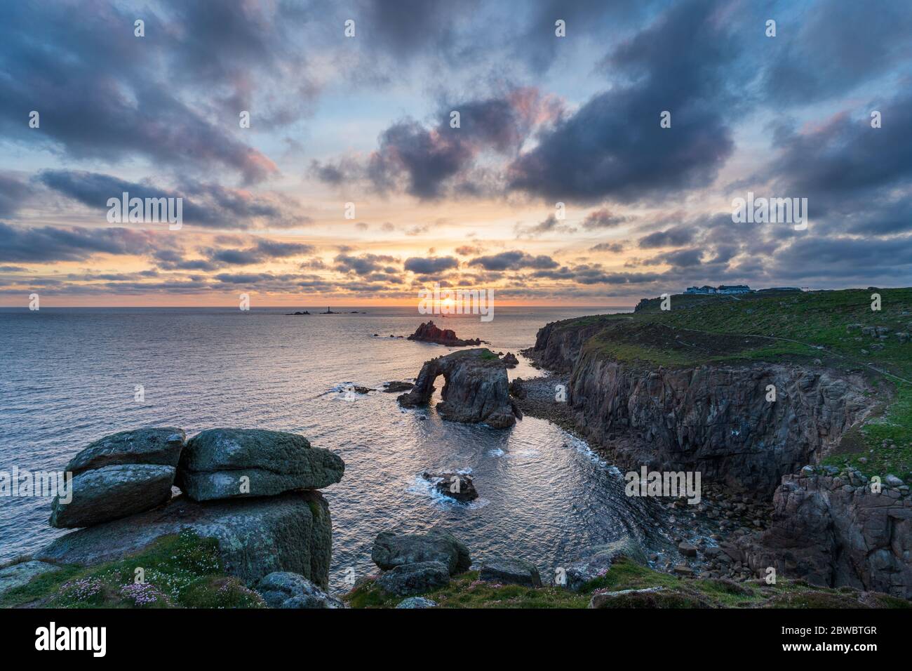 Lands end sunset hires stock photography and images Alamy