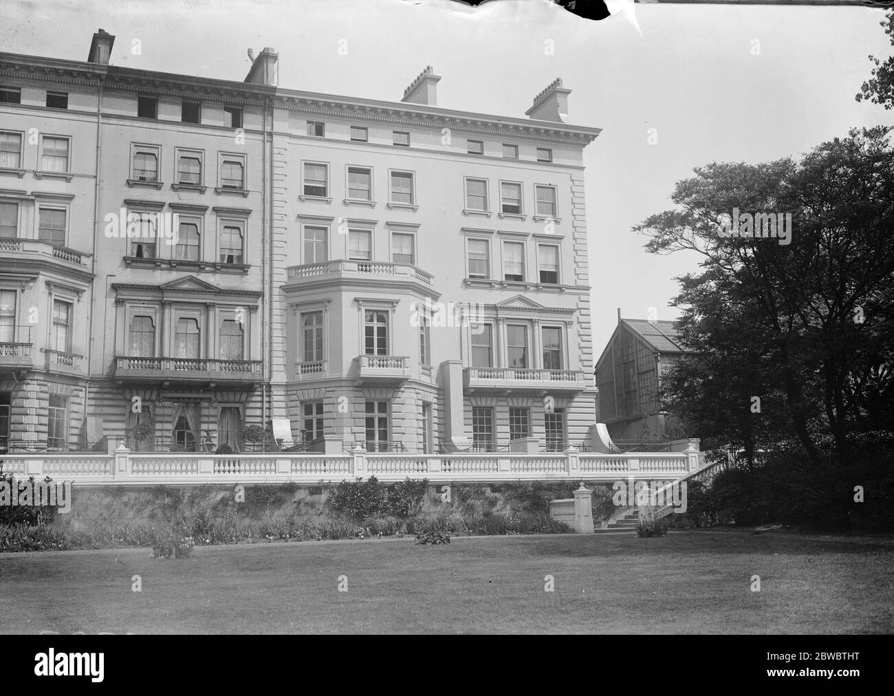 A Palace for the US Ambassador at 13 and 14 , Prince 's Gate , London . A front view of the new Embassy , which was a gift to the American Government of the late eminent banker , Mr Pierpont Morgan . 16 July 1926 Stock Photo