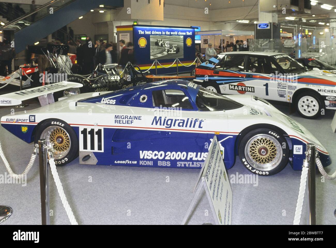 Spice SE88C Cosworth racing car on display at THE RACING CAR SHOW 1989 SHOW. Olympia 2, London, England, UK, GB. 4-8th January 1989 Stock Photo