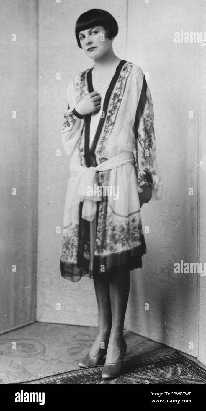 Niece of President of Russia ' s first provisional government now a mannequin in Paris . Princess Tanya Goergievna Lvoff , who is now one of the principal mannequin in Paris . Princess Tanya Georgievna Lvoff , who is now one of the principal mannequins of the Maison Doucet . 19 June 1926 Stock Photo