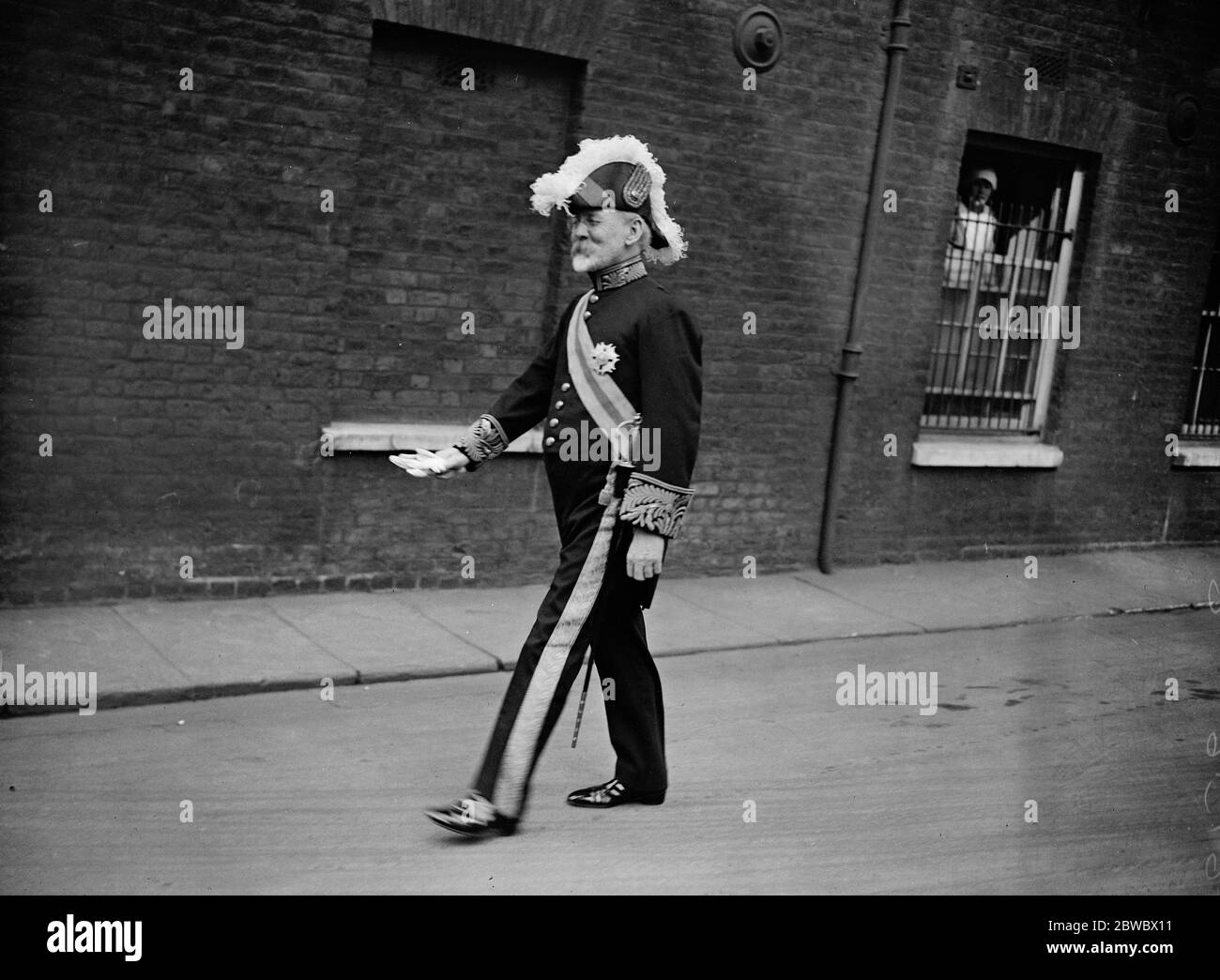The King holds a levee at St James 's Palace . Sir Joseph Cook , High Commissioner for Australia , leaving . 11 March 1924 Stock Photo