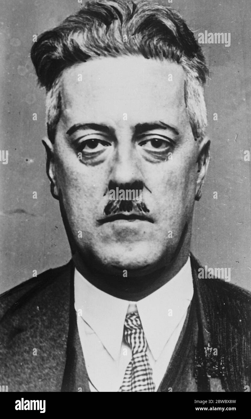 Vivian Stranders , an Englishman who has been arrested in France on a spying charge . 30 December 1926 Stock Photo