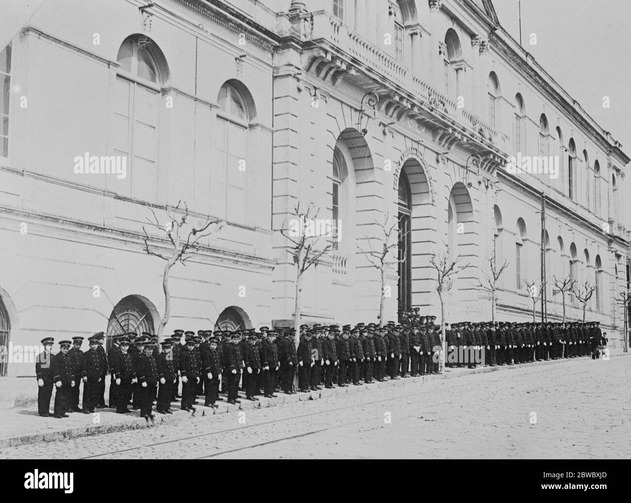 Prince of Wales to visit Naval school in Montevideo of Uruguay on August 15 30 July 1925 Stock Photo