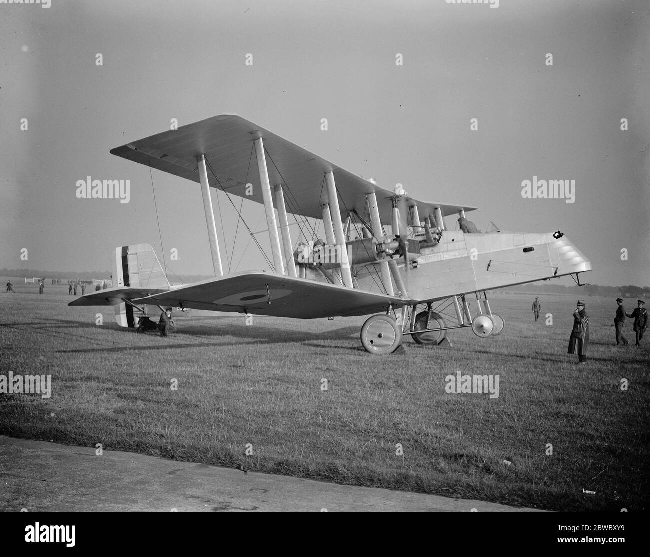 All Mail  air carrier completed for British Postal Service tested at Norwich Aerodrome . A general view of the new  all mail  air carrier . 19 September 1923 Stock Photo