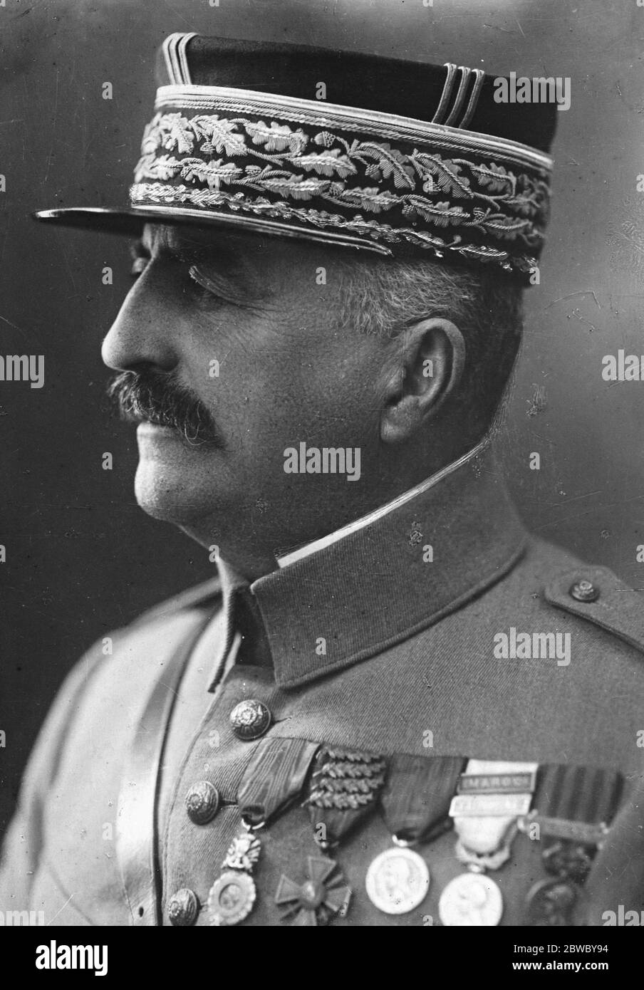 French Generals at British Army Manoeuvres . General Weygand and General Franchet D ' Esperey have arrived in England to witness the British Army Manoeuvres . General Franchet D ' Esperey . 21 September 1925 Stock Photo