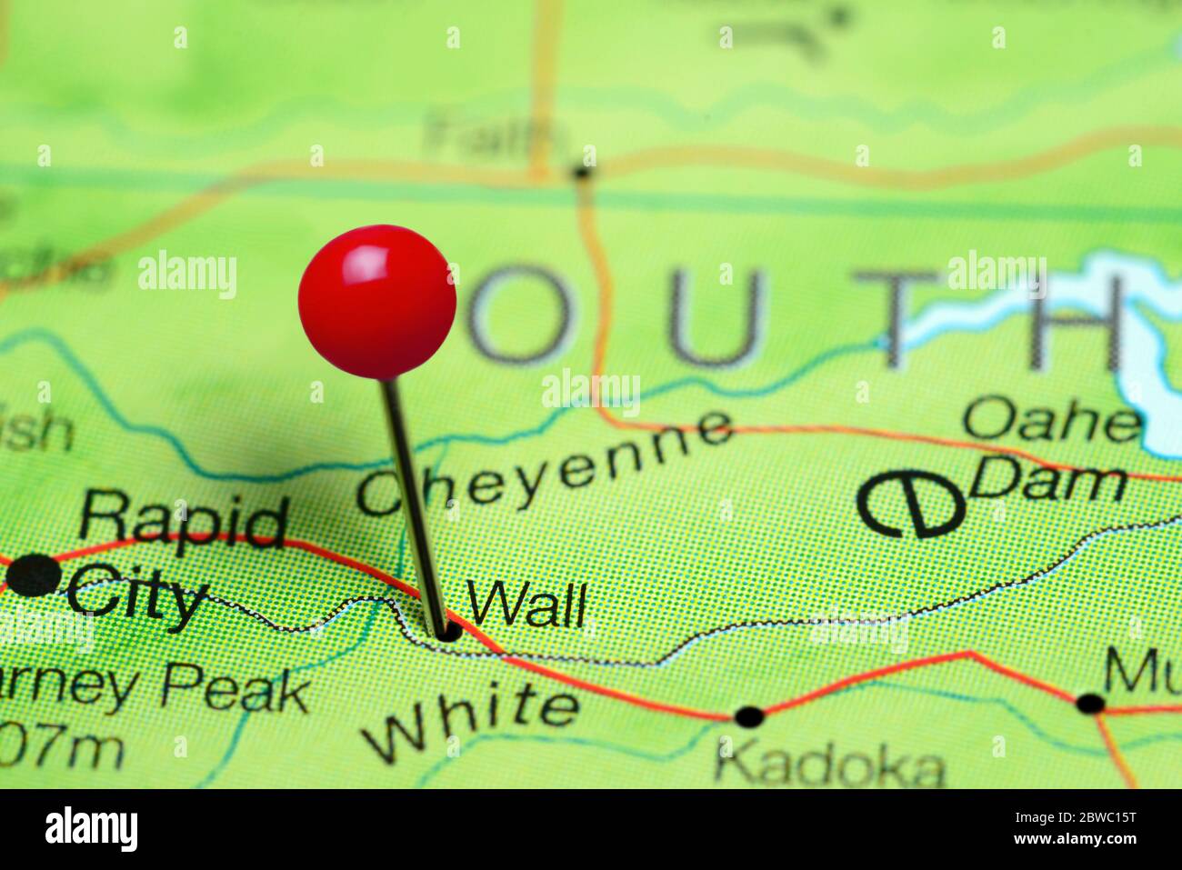 Wall south dakota map hires stock photography and images Alamy