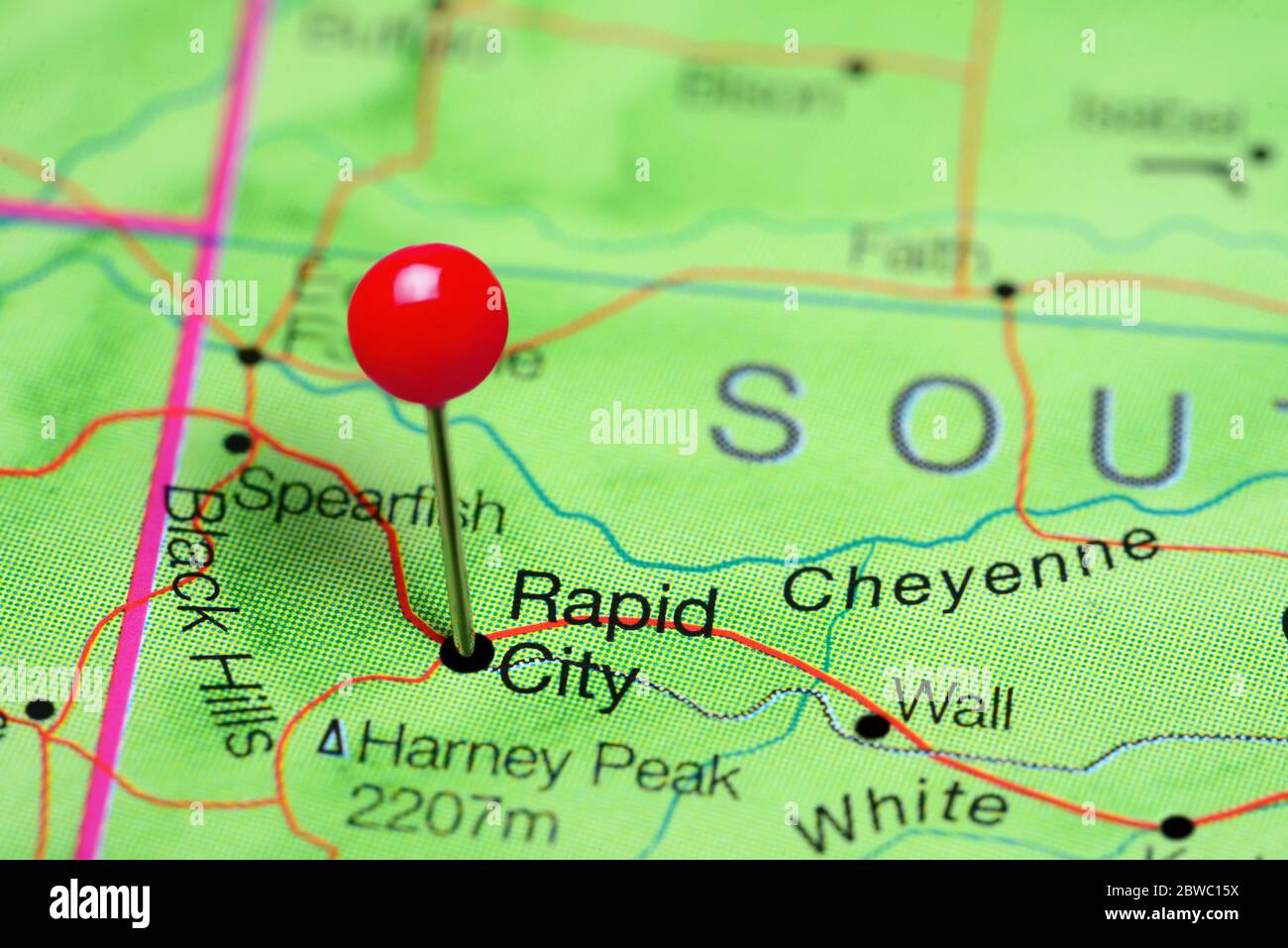 Rapid city map hires stock photography and images Alamy