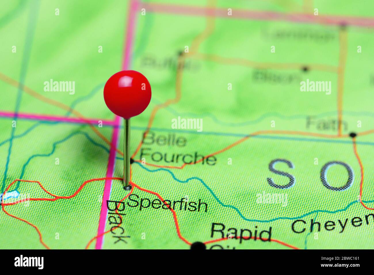 Spearfish south dakota map hires stock photography and images Alamy