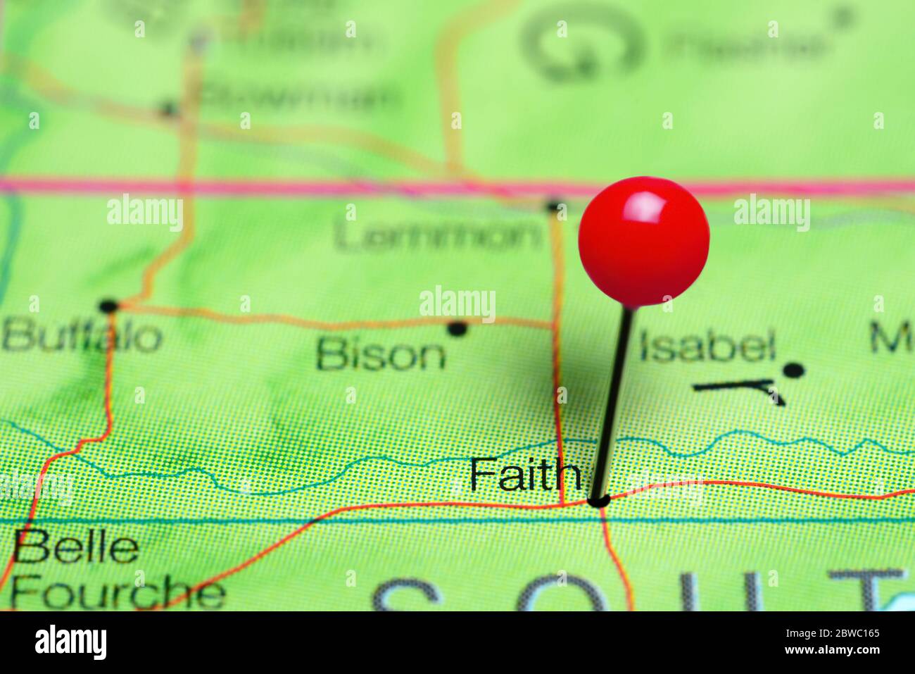 Faith South Dakota Map Faith South Dakota Map High Resolution Stock Photography And Images - Alamy